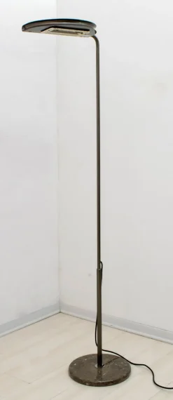 Sale Pamono Mid-Century Model Mezzaluna Floor Lamp by Bruno Gecchelin for Skipper and Pollux, 1974