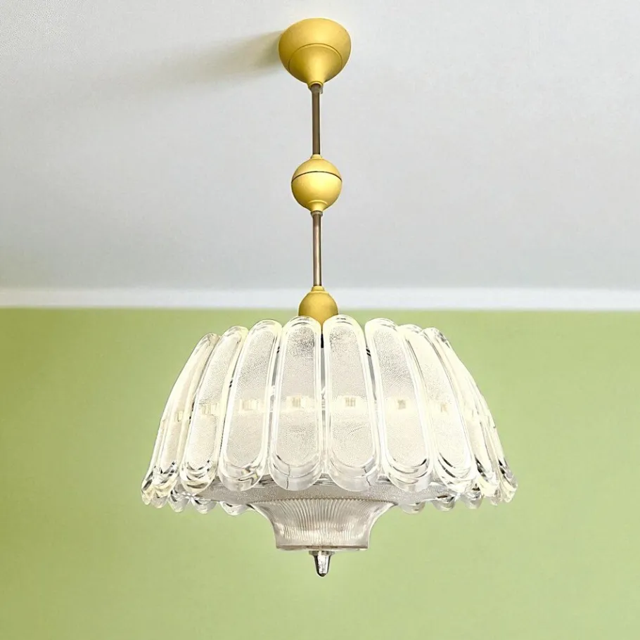 Hot Pamono Mid-Century Modern Acrylic Glass Chandelier, 1970s