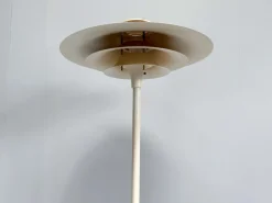 Sale Pamono Mid-Century Modern Adina Floor Lamp with White Metal Shade from Lyfa, Denmark, 1970s