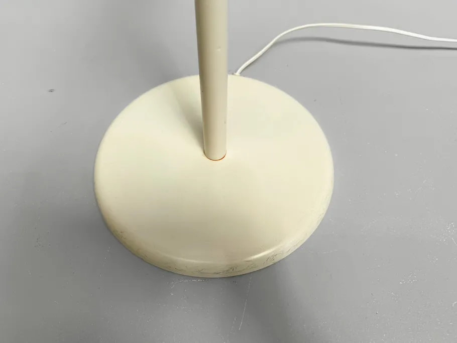 Sale Pamono Mid-Century Modern Adina Floor Lamp with White Metal Shade from Lyfa, Denmark, 1970s