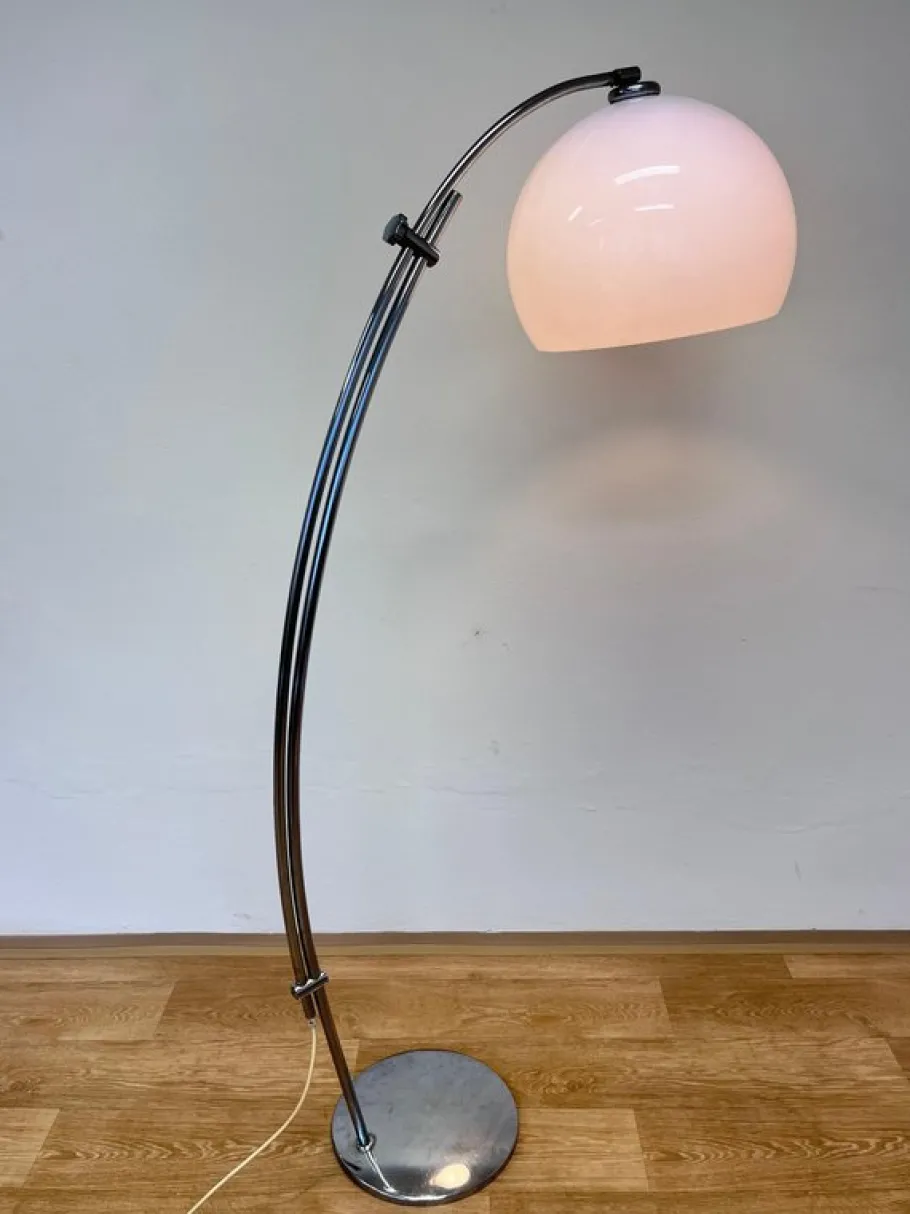 Outlet Pamono Midcentury Modern Adjustable Arc Floor Lamp, 1970