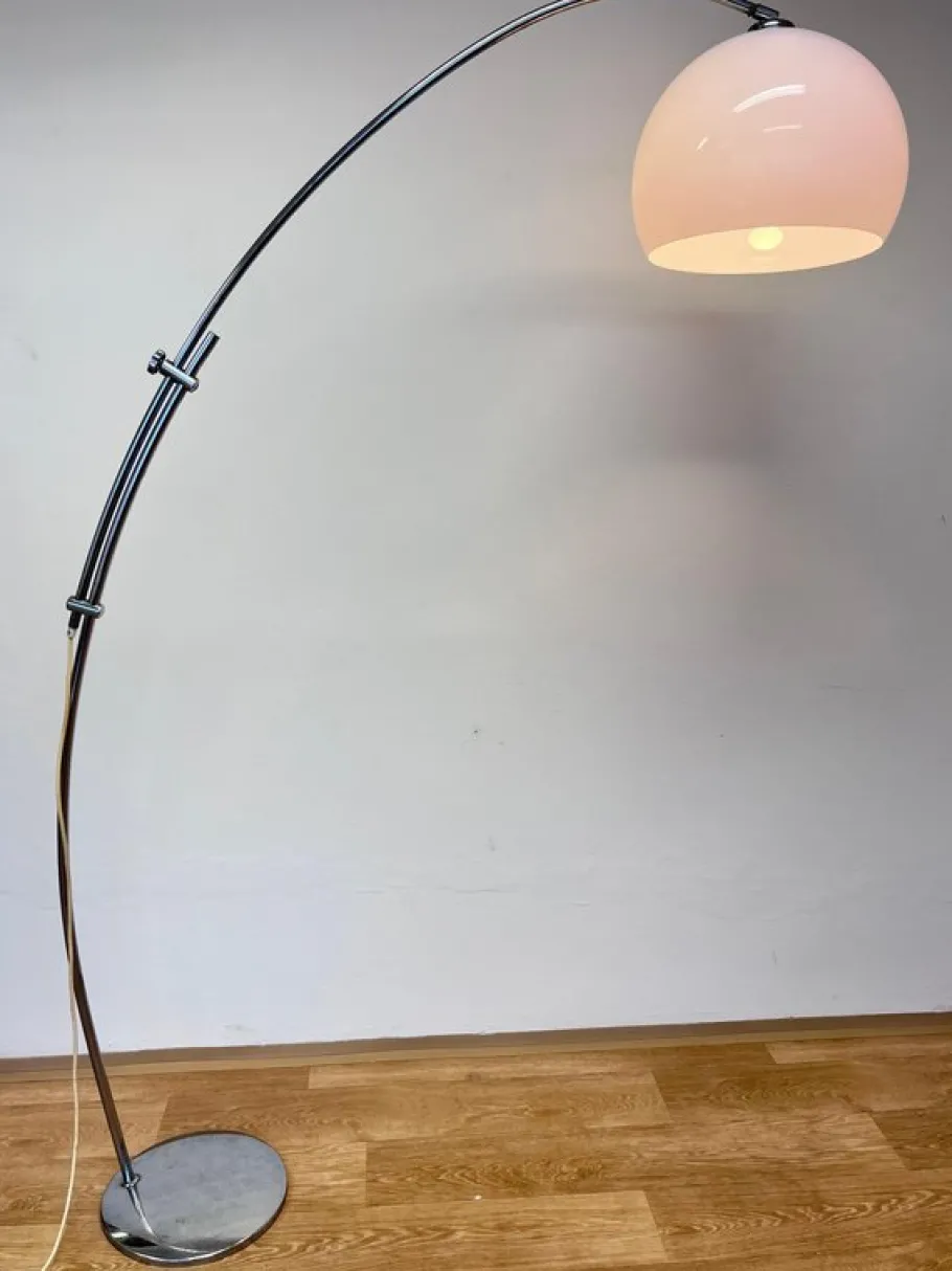 Outlet Pamono Midcentury Modern Adjustable Arc Floor Lamp, 1970