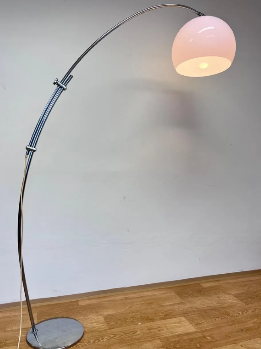Outlet Pamono Midcentury Modern Adjustable Arc Floor Lamp, 1970