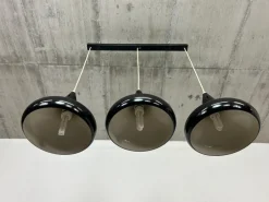 Best Pamono Mid-Century Modern Black Ceiling Lamp, 1950s