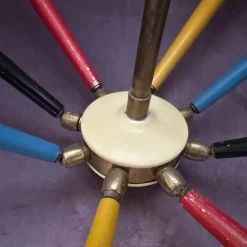 Best Pamono Mid-Century Modern Brass Sputnik Chandelier from Arredoluce, 1950s