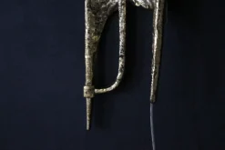 Clearance Pamono Mid-Century Modern Bronze Wall Sconces by Felix Agostini, 1990s, Set of 2