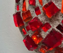 Clearance Pamono Mid-Century Modern Brutalist Glass and Concrete Wall Lamp, 1960s