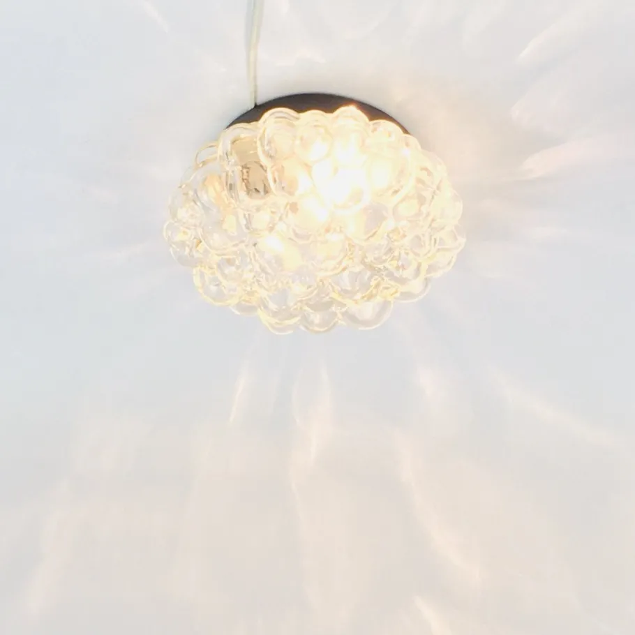 Hot Pamono Mid-Century Modern Bubble Glass Flush Mount by Helena Tynell for Limburg, Germany, 1960s