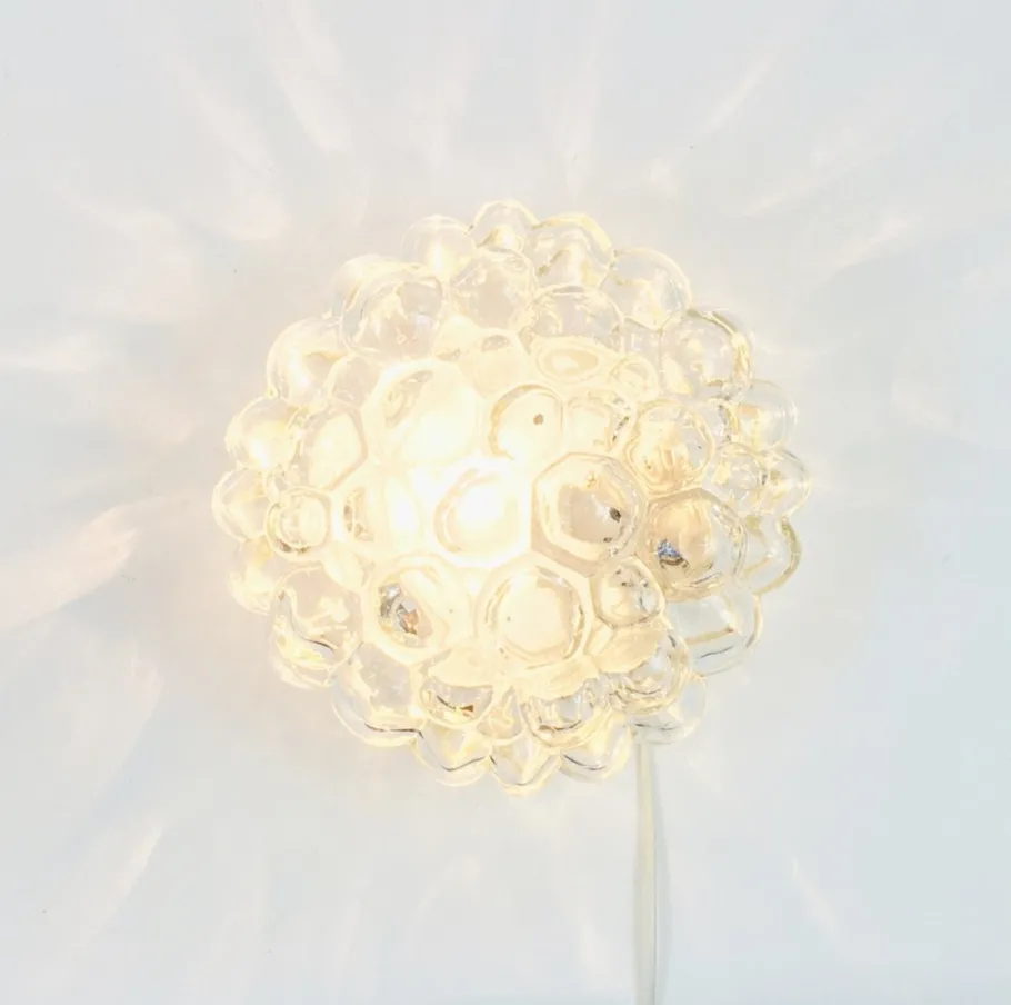 Hot Pamono Mid-Century Modern Bubble Glass Flush Mount by Helena Tynell for Limburg, Germany, 1960s