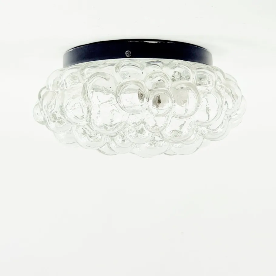 Hot Pamono Mid-Century Modern Bubble Glass Flush Mount by Helena Tynell for Limburg, Germany, 1960s