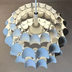 Discount Pamono Mid-Century Modern Ceiling Light by H. Zender for Temde Leuchten, Swiss, 1970s