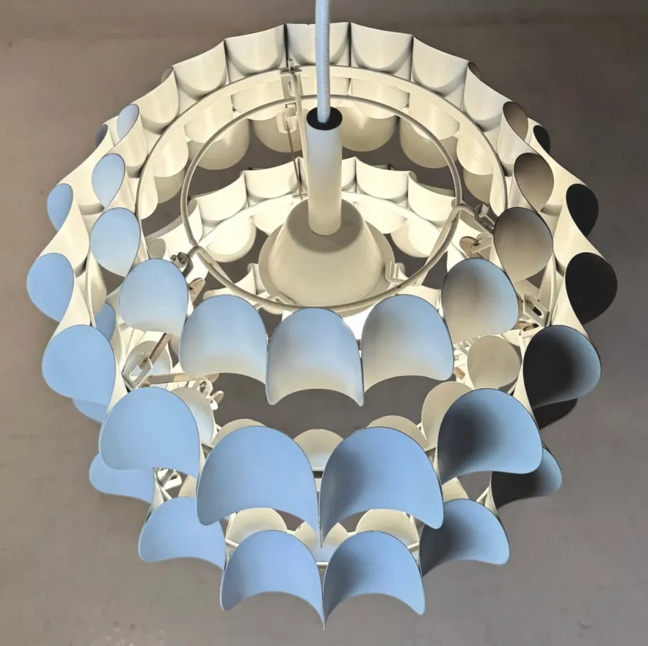 Discount Pamono Mid-Century Modern Ceiling Light by H. Zender for Temde Leuchten, Swiss, 1970s