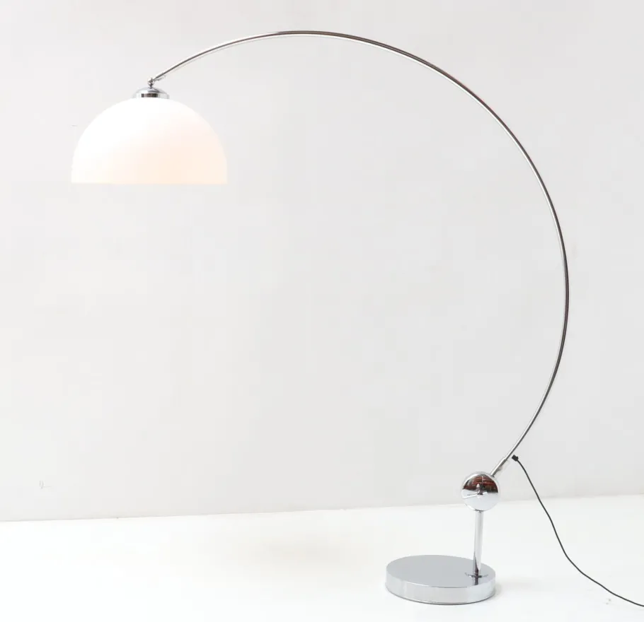 Outlet Pamono Mid-Century Modern Chrome Arc Floor Lamp, 1970s