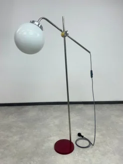 Pamono Mid-Century Modern Chrome Floor Lamps, 1950s, Set of 2