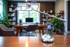 Clearance Pamono Mid-Century Modern Chrome Adjustable Desk Lamp by Yasuaki Sasamoto for Dulton Co., Japan, 1970s