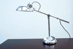 Clearance Pamono Mid-Century Modern Chrome Adjustable Desk Lamp by Yasuaki Sasamoto for Dulton Co., Japan, 1970s