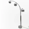 Best Pamono Mid-Century Modern Chromed Metal and Marble Floor Lamp attributed to Goffredo Reggiani for Reggiani, 1960s