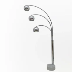 Best Pamono Mid-Century Modern Chromed Metal and Marble Floor Lamp attributed to Goffredo Reggiani for Reggiani, 1960s