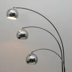 Best Pamono Mid-Century Modern Chromed Metal and Marble Floor Lamp attributed to Goffredo Reggiani for Reggiani, 1960s