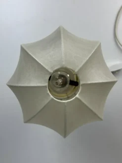 Pamono Midcentury Modern Cocoon and Brass Table Lamps from Goldkant Leuchten, 1960s, Set of 2