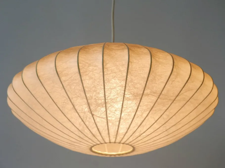 Clearance Pamono Mid-Century Modern Cocoon Pendant Lamp or Hanging Light from Goldkant, 1960s