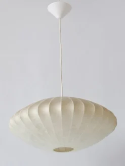 Clearance Pamono Mid-Century Modern Cocoon Pendant Lamp or Hanging Light from Goldkant, 1960s
