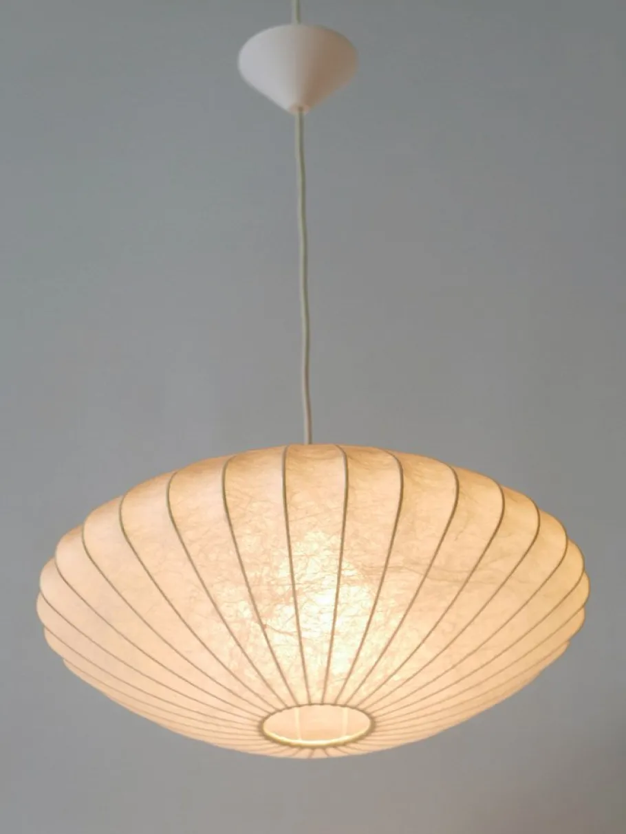 Clearance Pamono Mid-Century Modern Cocoon Pendant Lamp or Hanging Light from Goldkant, 1960s