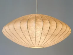 Clearance Pamono Mid-Century Modern Cocoon Pendant Lamp or Hanging Light from Goldkant, 1960s