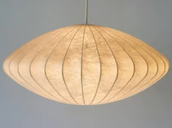 Clearance Pamono Mid-Century Modern Cocoon Pendant Lamp or Hanging Light from Goldkant, 1960s