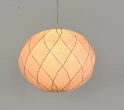 Sale Pamono Mid-Century Modern Cocoon Pendant Light from Goldkant Leuchten, 1970s