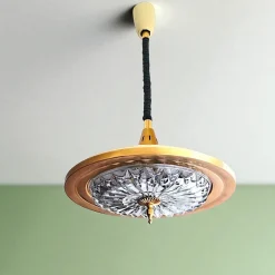 Discount Pamono Mid-Century Modern Cream Metal Retractable Dining Room Light, 1960s