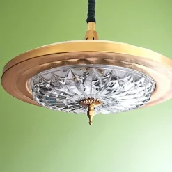 Discount Pamono Mid-Century Modern Cream Metal Retractable Dining Room Light, 1960s
