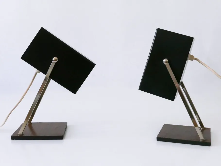 Discount Pamono Mid-Century Modern Cube Table Lamps from Kaiser Leuchten, Germany, 1960s, Set of 2