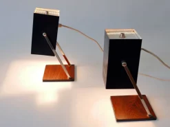 Discount Pamono Mid-Century Modern Cube Table Lamps from Kaiser Leuchten, Germany, 1960s, Set of 2