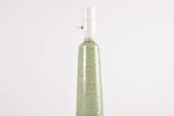 Sale Pamono Mid-Century Modern Danish Green Glaze Ceramic Table Lamp with Shade from Palshus, 1960s