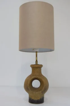 Discount Pamono Mid-Century Modern Danish Circular Stoneware Table Lamp, 1960s