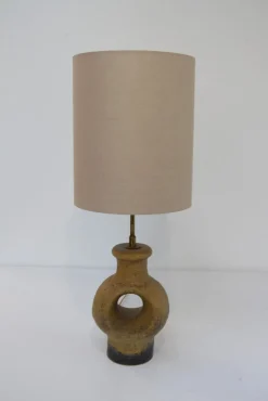 Discount Pamono Mid-Century Modern Danish Circular Stoneware Table Lamp, 1960s