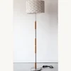 Discount Pamono Mid-Century Modern Danish Oak and Chrome Floor Lamp, 1960s