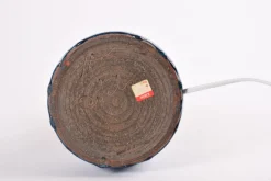 Clearance Pamono Mid-Century Modern Danish Turquoise Blue and Brown Ceramic Table Lamp with Lampshade from Kähler, 1960s