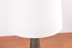 Clearance Pamono Mid-Century Modern Danish Turquoise Blue and Brown Ceramic Table Lamp with Lampshade from Kähler, 1960s