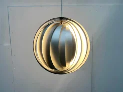 Discount Pamono Mid-Century Modern East German Moon Pendant Lamp by Verner Panton for Erjoka, 1960s