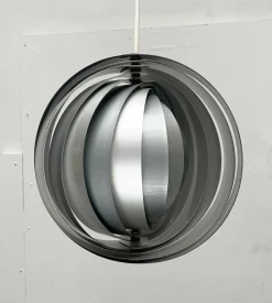 Discount Pamono Mid-Century Modern East German Moon Pendant Lamp by Verner Panton for Erjoka, 1960s