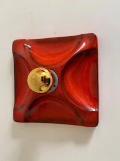 Discount Pamono Mid-Century Modern Fat Lava Ceramic Wall Lights from Hustadt Leuchten, 1960s, Set of 2