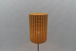 Discount Pamono Mid-Century Modern Floor Lamp in Brass and Teak from Temde, Switzerland, 1960s