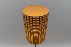 Discount Pamono Mid-Century Modern Floor Lamp in Brass and Teak from Temde, Switzerland, 1960s