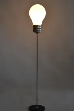 Outlet Pamono Mid-Century Modern Floor Lamp in Beech and Chrome, 1970s