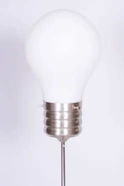 Outlet Pamono Mid-Century Modern Floor Lamp in Beech and Chrome, 1970s