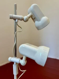 Clearance Pamono Mid-Century Modern German Floor Lamp with Two Adjustable Spotlights, 1970s