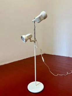 Clearance Pamono Mid-Century Modern German Floor Lamp with Two Adjustable Spotlights, 1970s