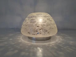 New Pamono Mid-Century Modern Glass Flush Mounts from Hillebrand Lighting, 1960s, Set of 2